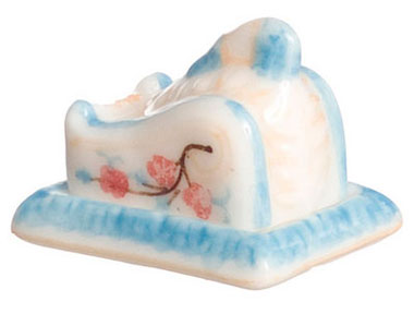 Dollhouse Miniature Butter Dish W/Cover, 2 Set